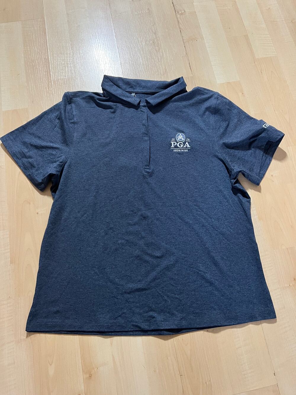 Under Armour PGA Aronomink 2026 UPF 50 Polo Heather Navy Blue Size L  Golf Sport